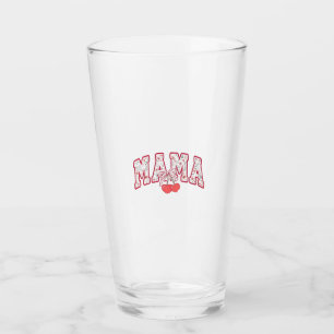 Mama est 2025 Mothers Day Coquette bow Glass