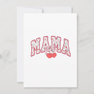 Mama est 2025 Mothers Day Coquette bow Invitation
