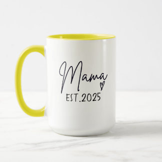 Mama Est 2025 , Personalised,Mum Mug, Custom Mug