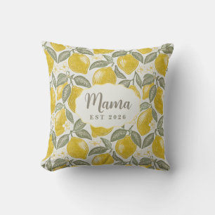 Mama Est Amalfi Coast Lemons Throw Pillow