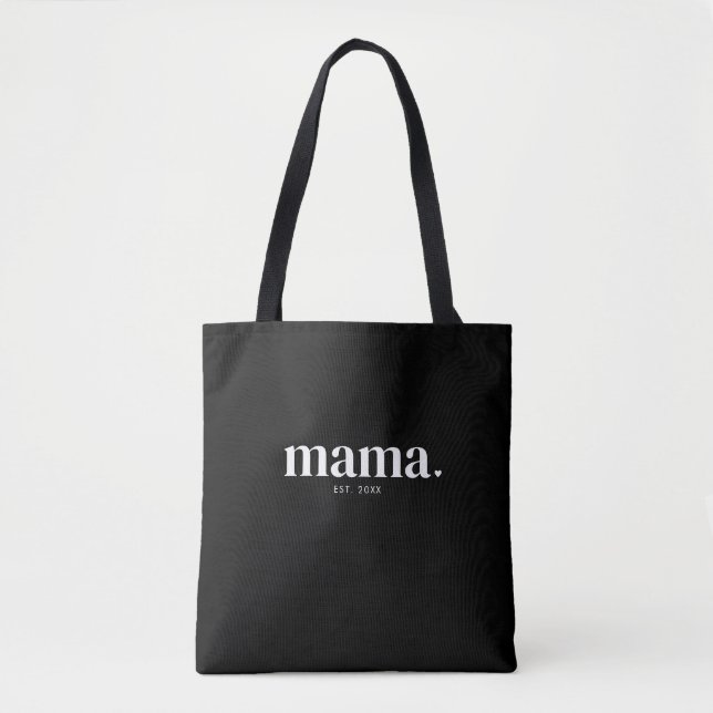 Mama Established New Mum Gift Tote Bag (Front)