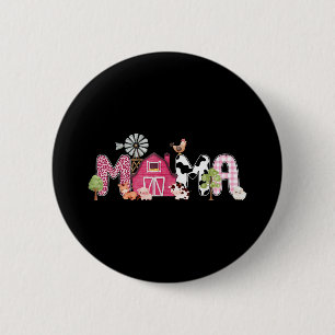 Mama Farm Animal Birthday 1st Family Matching Part 6 Cm Round Badge
