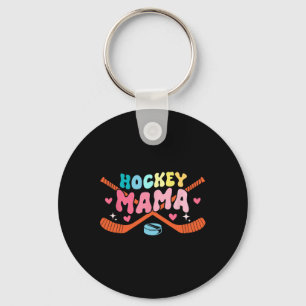 Mama Father's Day Costume Hockey Player Fan Lover Key Ring