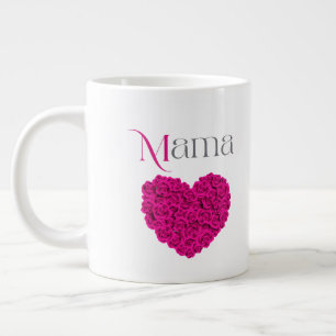 Mama Floral Beautiful Mother’s Day, Birthday Gift Large Coffee Mug