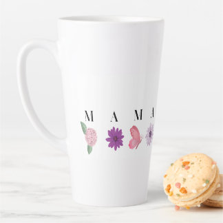 MAMA Floral Butterfly – Mother's Day Gift Latte Mug