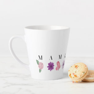 MAMA Floral Coaster – Mother’s Day, Birthday Gift  Latte Mug