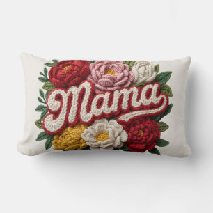 "Mama" Floral Crochet Cushion – Mother's Day – Gif