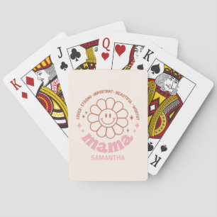 Mama Flower: Loved, Strong, Beautiful, and Worthy Playing Cards