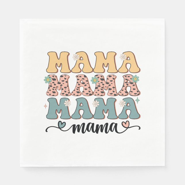 Mama Flower Napkin (Front)