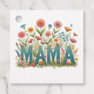 Mama Flowers Favour Tags