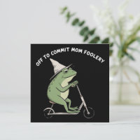 Mama Frog Off to Commit Mum Foolery Scooter Gift 