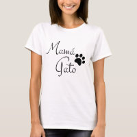 Mama Gato Paw Print Spanish Saying T-Shirt