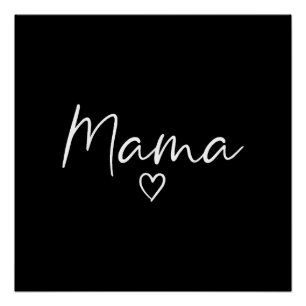 Mama Gifts For Women Heart Mother's Day Mama Poster
