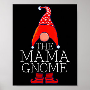 Mama Gnome Family Matching Group Christmas Outfits Poster