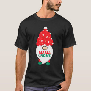 Mama Gnome Funny Gnomes Matching Christmas Pyjamas T-Shirt