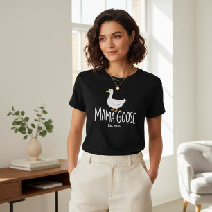 Mama Goose Cute Minimalist Modern Motherhood T-Shirt