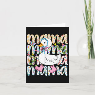 Mama Goose Funny Silly Goose Mum Humour Mothers Da Card