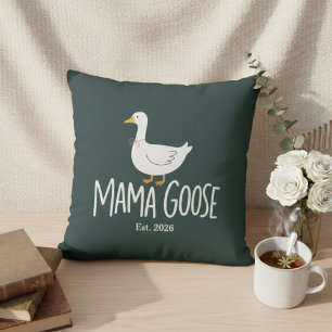 Mama Goose Minimalist Modern Motherhood Artwork Cushion