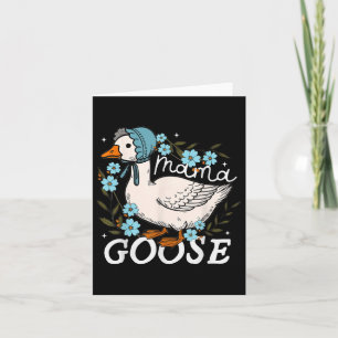 Mama Goose Mommy Joke Funny Mom Silly Mothers Day  Card