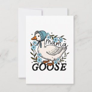 Mama Goose Silly Goose Mothers Day Thank You Card