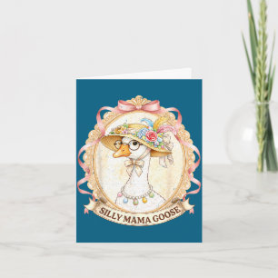 Mama goose vintage for kids girl women mum mother card