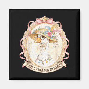 Mama Goose Vintage for Kids Girl Women Mum Mother Magnet