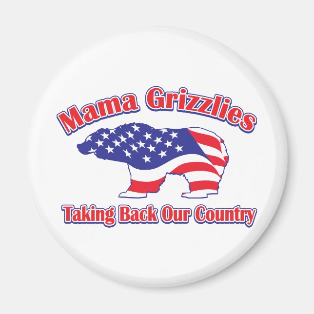 Mama Grizzlies Magnet (Front)