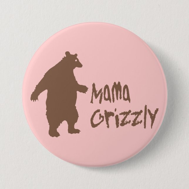 Mama Grizzly 7.5 Cm Round Badge (Front)