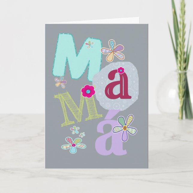 mamá, happy mother's day in Spanish Card (Front)