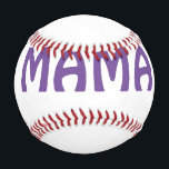 Mama happy mothers retro purple add name text vint baseball<br><div class="desc">design</div>