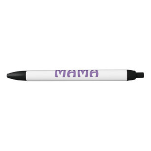 Mama happy mothers retro purple add name text vint black ink pen