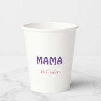 Mama happy mothers retro purple add name text vint