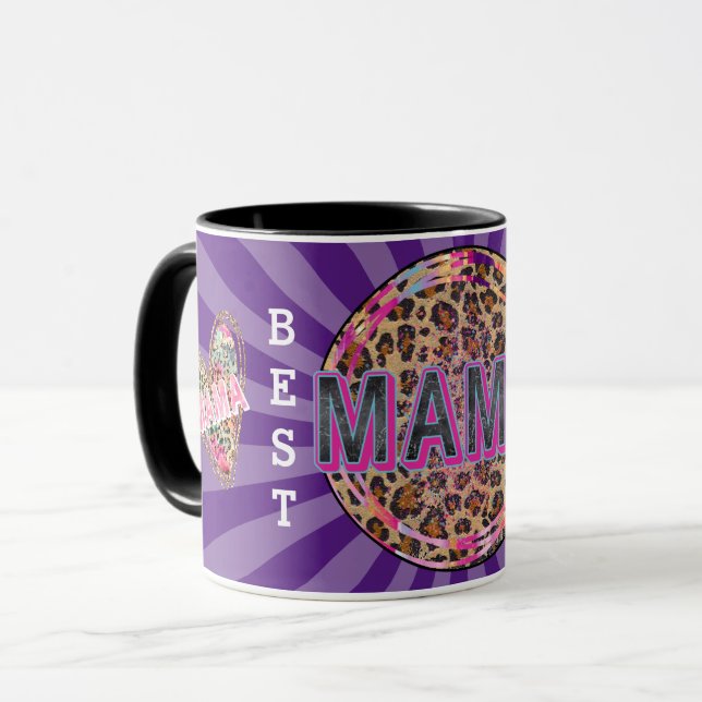Mama Heart Customise Love Mug (Front Left)