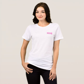 Mama Heart of Our Home Pink Typography Tee