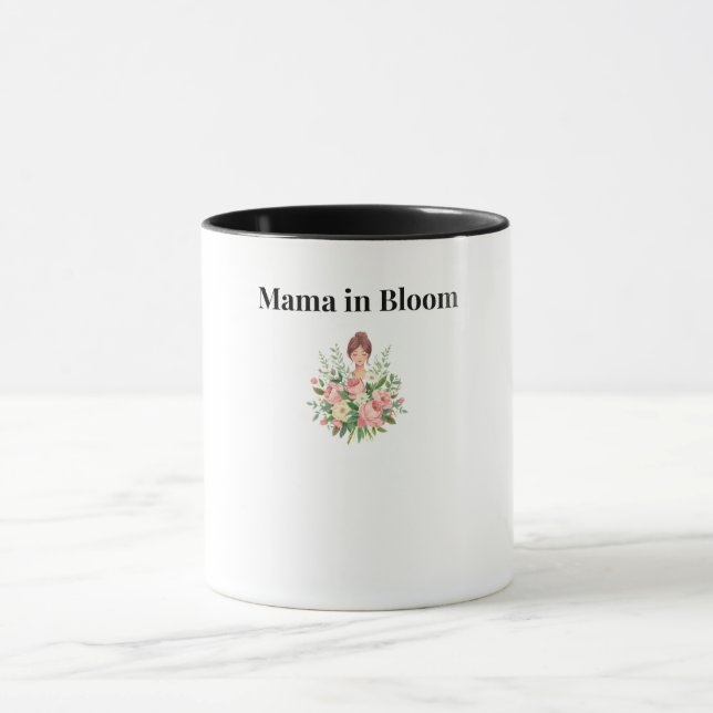 Mama in Bloom Floral Coffee Mug (Center)