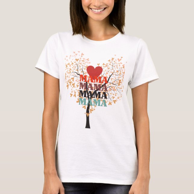 💗 "Mama in My Heart" T-Shirt (Front)