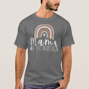 Mama In The Making Rainbow Pregnancy Reveal Baby M T-Shirt