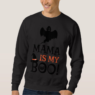 Mama Is My Boo Family Matching Halloween Ghost Cos Sweatshirt