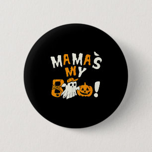 Mama Is My Boo Halloween Ghost Toddler Boys Girls 6 Cm Round Badge