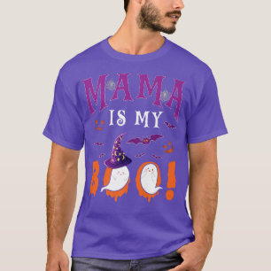 Mama Is My Boo Two Halloween Witch Boo Ghosts Fami T-Shirt