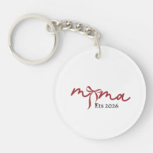MAMA Keychain 2026 – Minimalist Mama Design, Mum G
