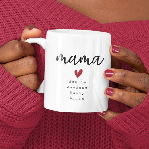 Mama Kids Names Mother's Day Coffee Mug