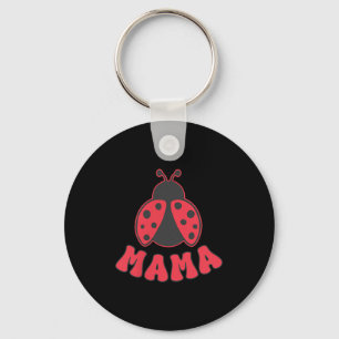 Mama Ladybug First Birthday Girl Family Matching Key Ring