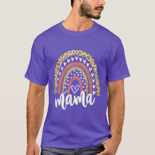 Mama Leopard Rainbow T-Shirt