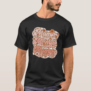 MAMA Leopard Skull Boho Rocker Mum T-Shirt
