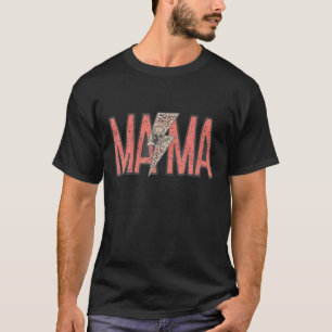 MAMA Leopard Skull Boho Rocker Mum T-Shirt