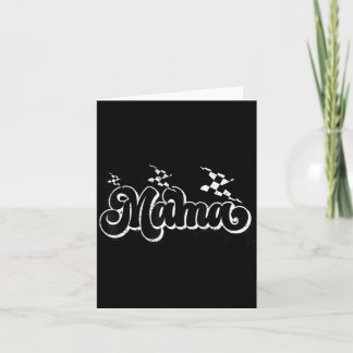 Mama Lightning Bolt Checkered Varsity Mom Women Card