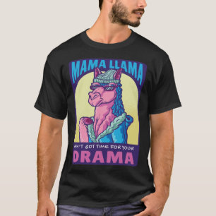 Mama Llama Alpaca for Mom Wife Women T-Shirt