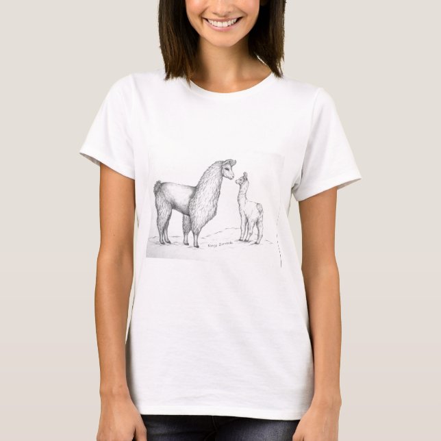 Mama Llama and Cria T-Shirt (Front)