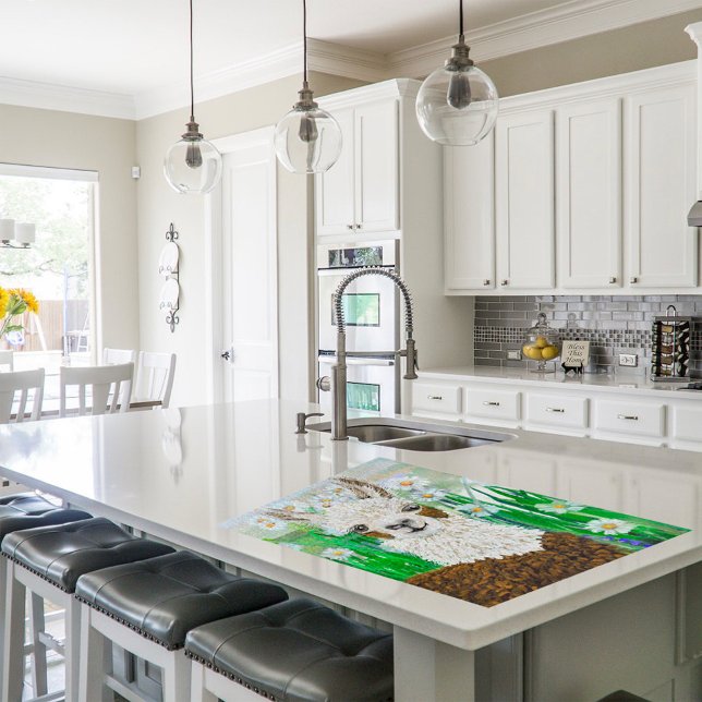 Mama Llama and Daisies Jigsaw Puzzle (Creator Uploaded)